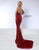 Johnathan Kayne 3074 Halter Neckline Velvet Gown