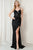 V-Neckline Beaded Embellishment Sequin Prom Gown AC5050