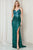 V-Neckline Beaded Embellishment Sequin Prom Gown AC5050