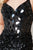 V-Neckline Beaded Embellishment Sequin Prom Gown AC5050