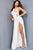 One Shoulder Stone Bust Embellishment Prom Gown Jovani 09045