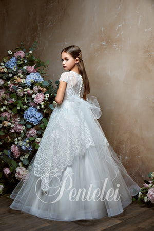 Sparkly Gowns Pentelei 1503 Magical Lace Flower Girl Dress