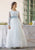 Long Sleeves Floral Sash Spanish Communion Gown Amaya  557007