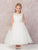 Sleeveless Illusion Lace Top, Tulle Skirt Flower Girl Dress 5747