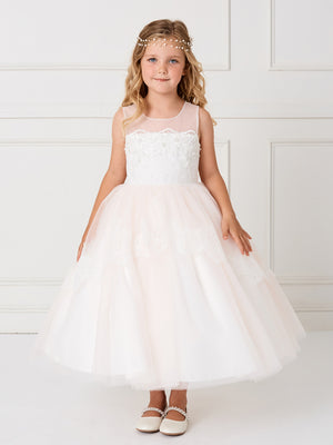 Blush Flower Girl Dress