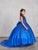 Glitter Ball Gown with Tail Royal Blue Tip Top 5804