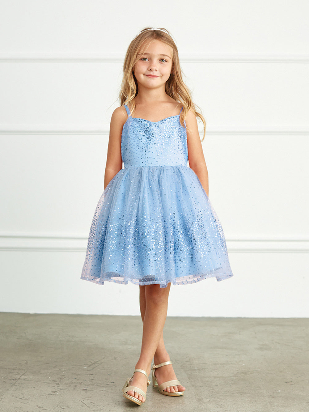 Buy Pixie Threads Satin & Net Flower dress For Girls SKY BLUE for Girls  (9-10Years) Online in India, Shop at FirstCry.com - 13210691