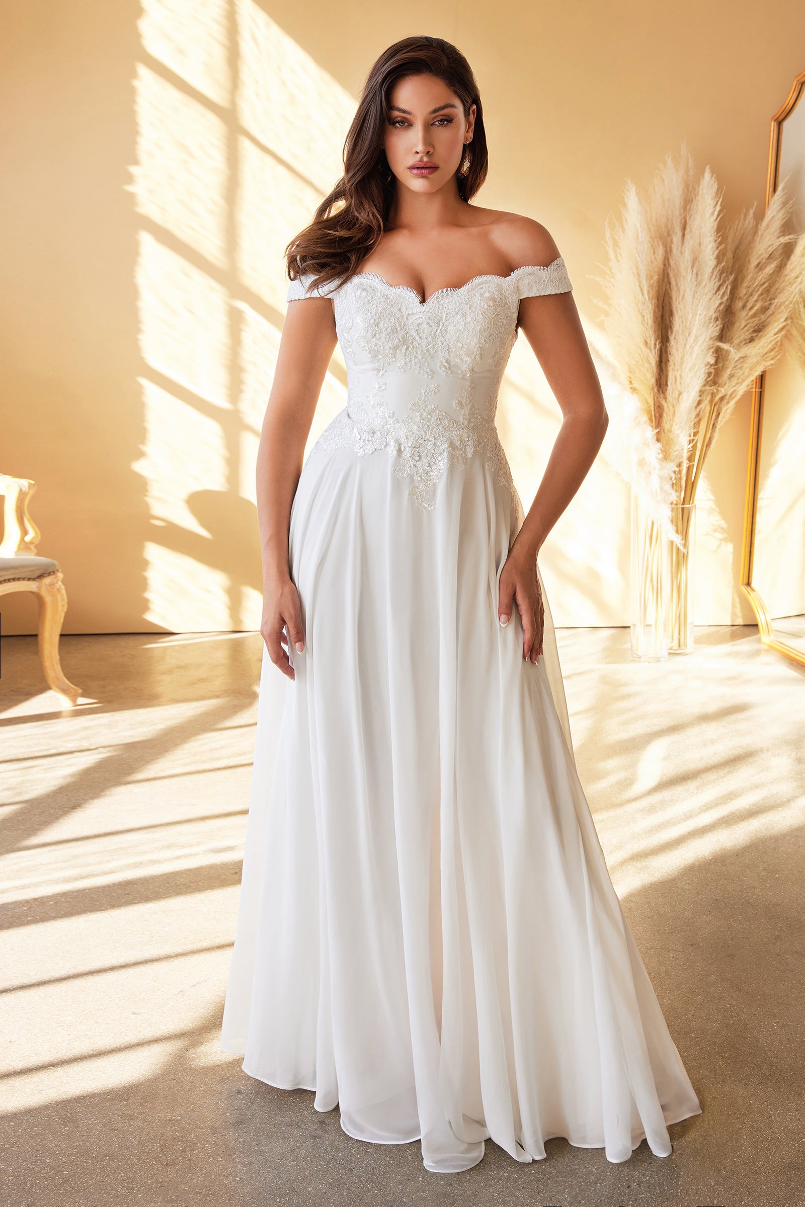 Off the shoulder shop cinderella wedding dress