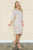 3/4 Sleeves Midi Knee Length Dress 8526