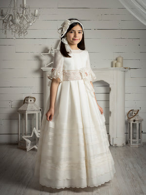 Classy Silk Spanish Communion Gown Marla K256