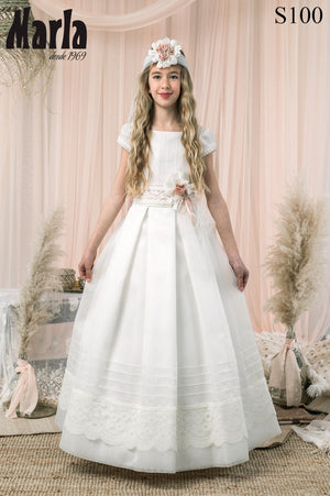 Spanish Communion Gown Marla S100