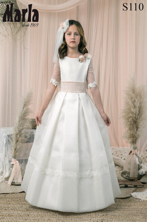 Spanish Communion Gown Marla S110