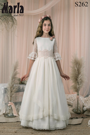 Spanish Communion Gown Marla S262