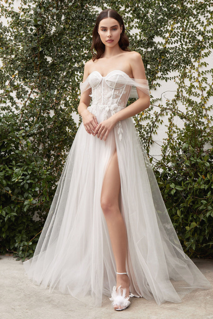 Mini Wedding Dress Dress, Short White Tulle Corset Wedding Dress